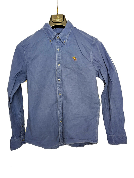 Front view of the Abercrombie & Fitch blue shirt