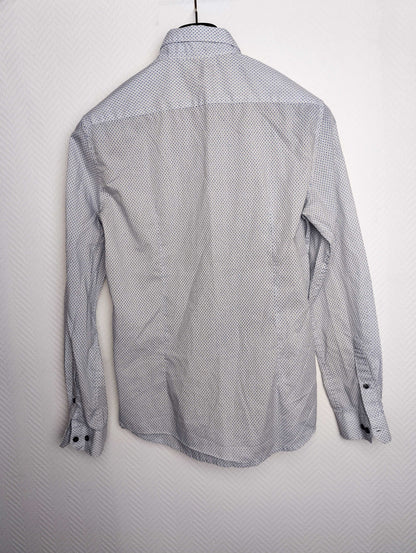 Back view of the slim fit shirt
