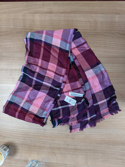 Talbots scarf on table