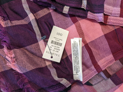 Close-up of Talbots scarf tag