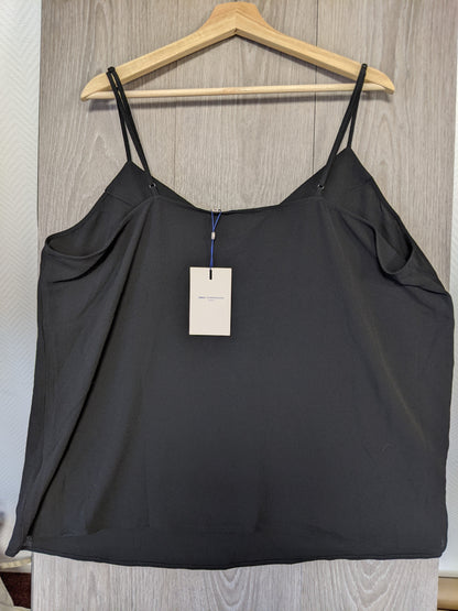 Black camisole on hanger