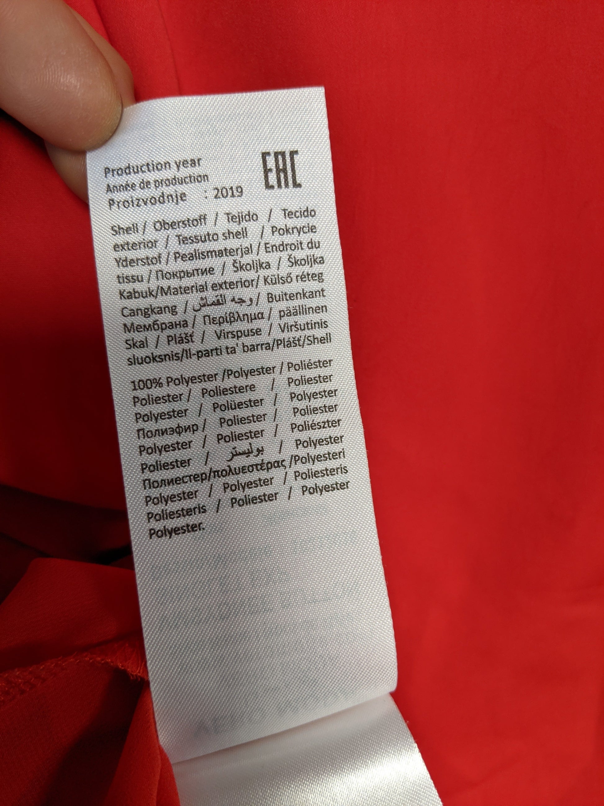 Production year label of the top