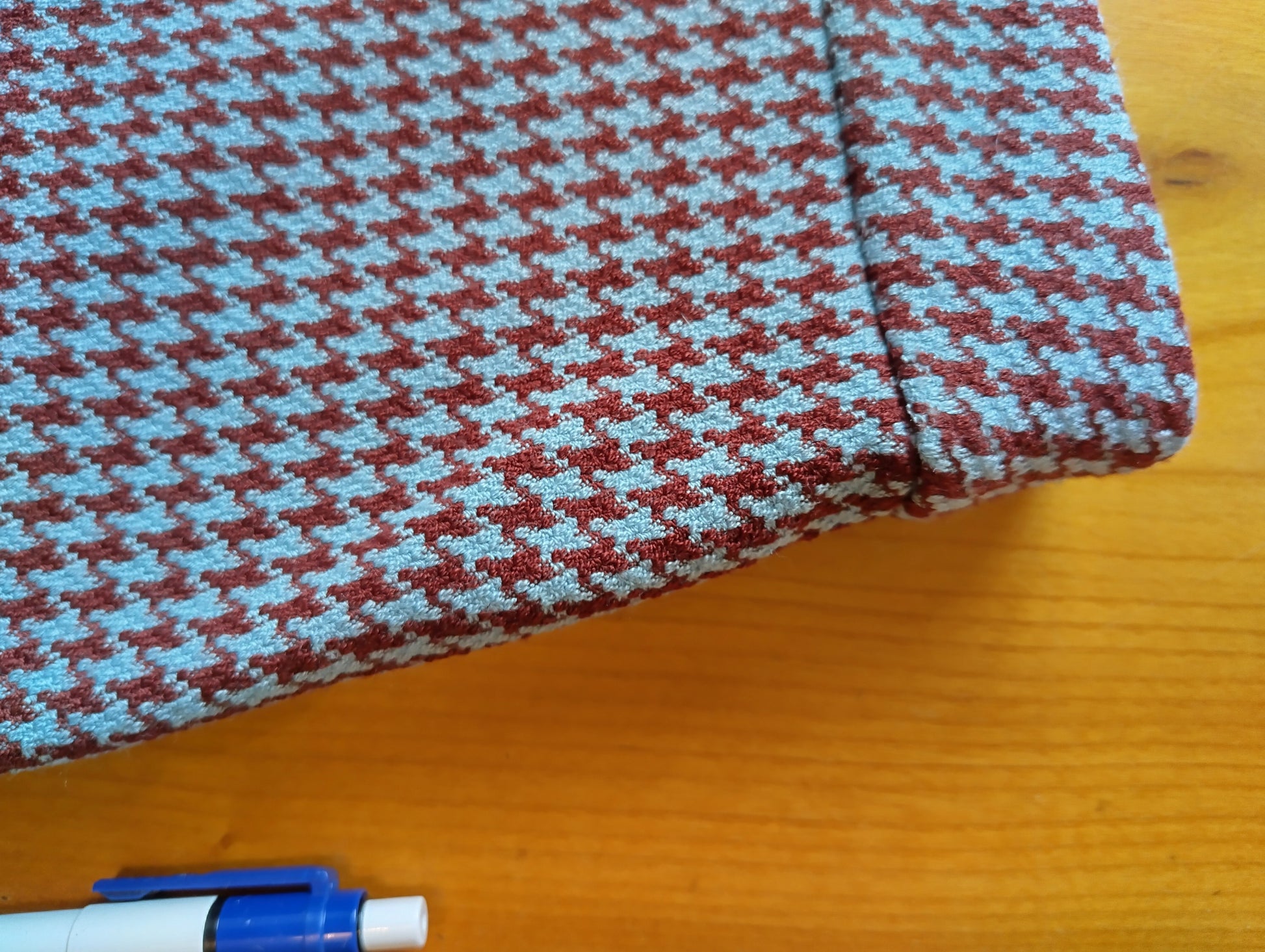 Close-up of houndstooth fabric