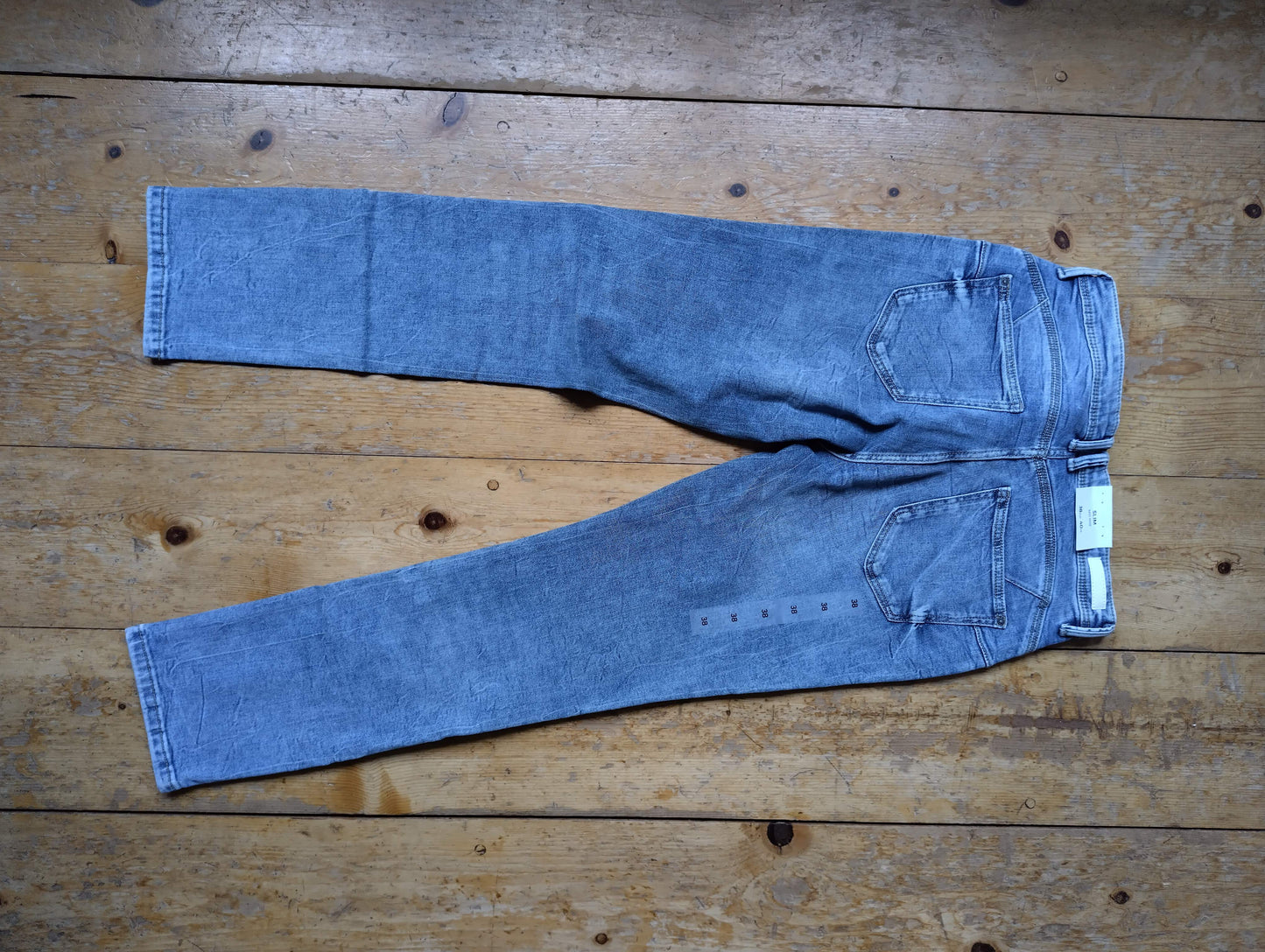 Back view of C&A slim fit denim jeans