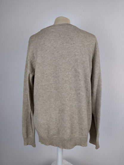 Back view of Vila beige knit sweater