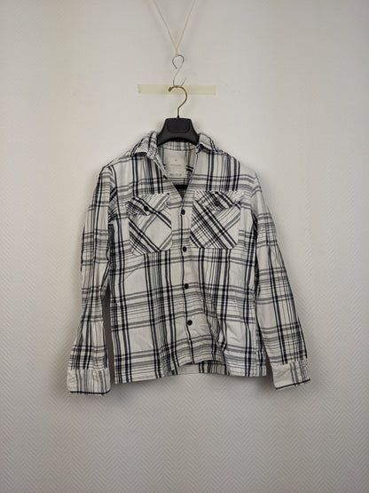 Front view of Jack & Jones plaid overshirt