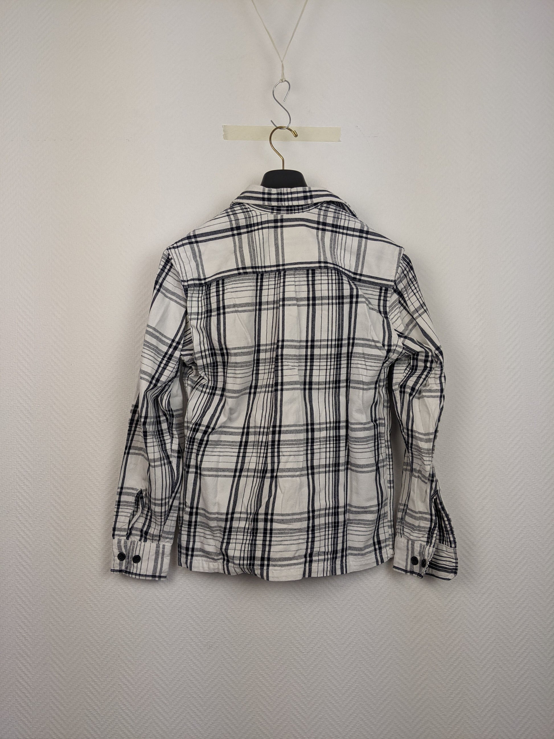 Back view of Jack & Jones plaid overshirt