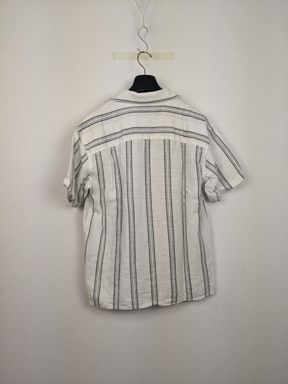 Back view of Jack & Jones striped short-sleeve shirt