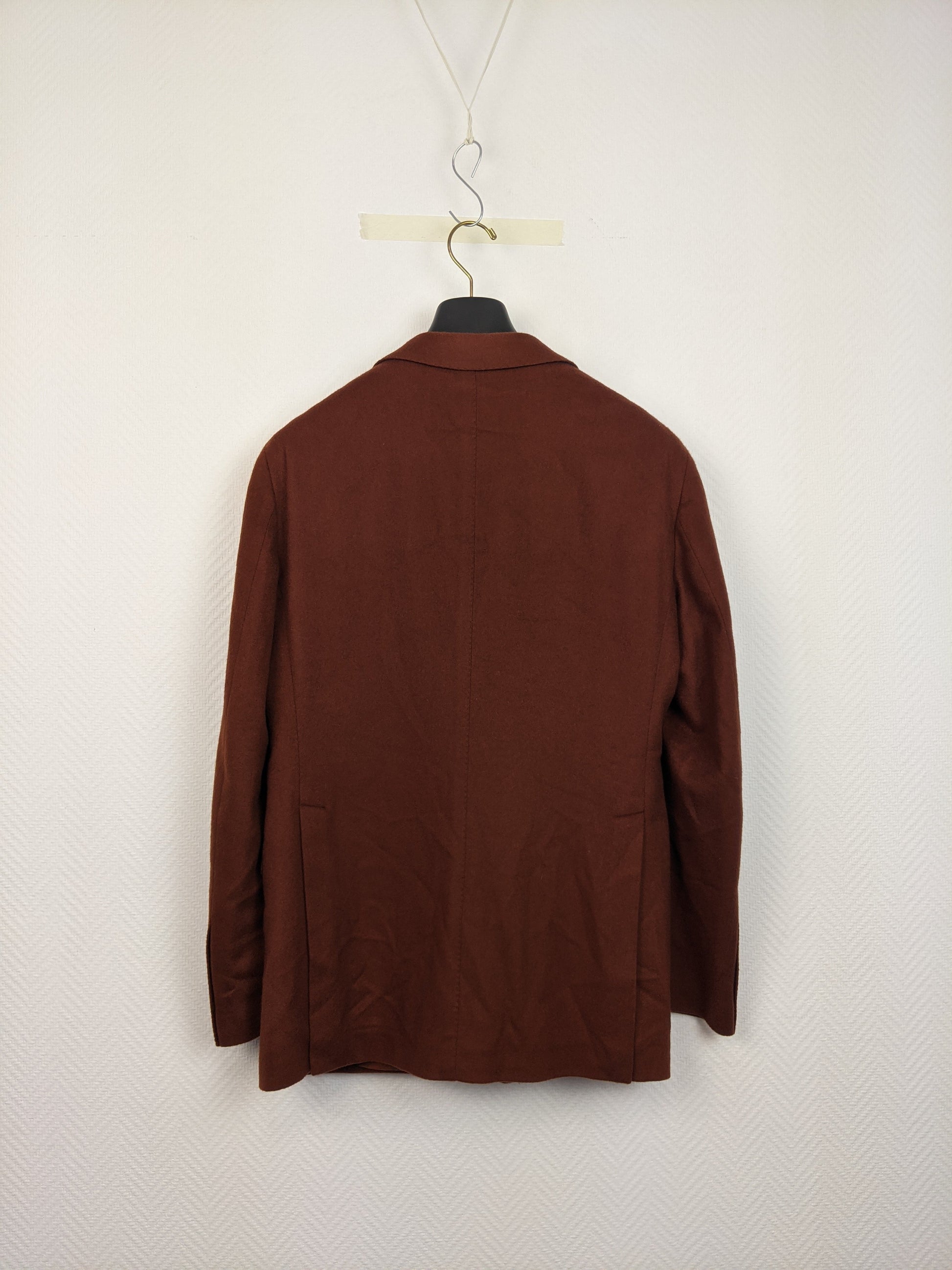 Back view of Vakko by Tagliatore brown blazer