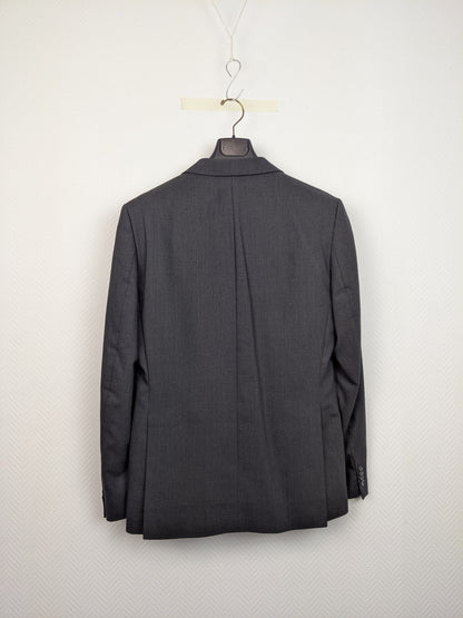 Back view of Christian Berg charcoal gray blazer