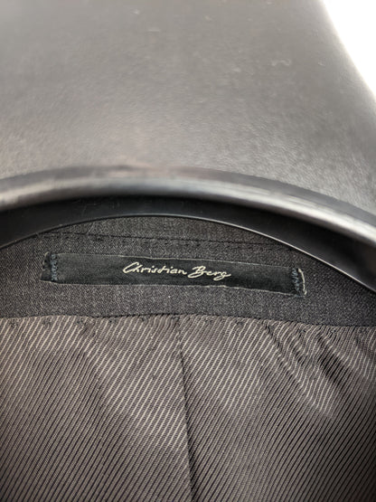 Close-up of the Christian Berg label inside the blazer
