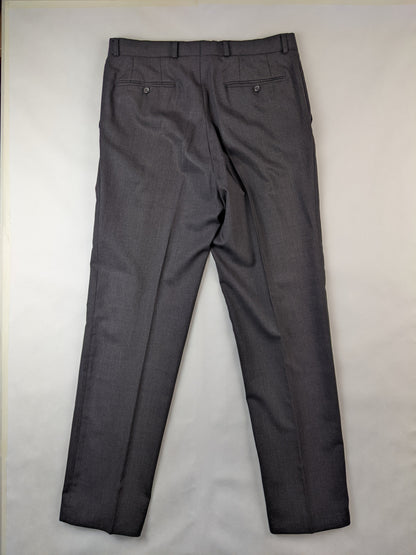 Back view of grey trousers