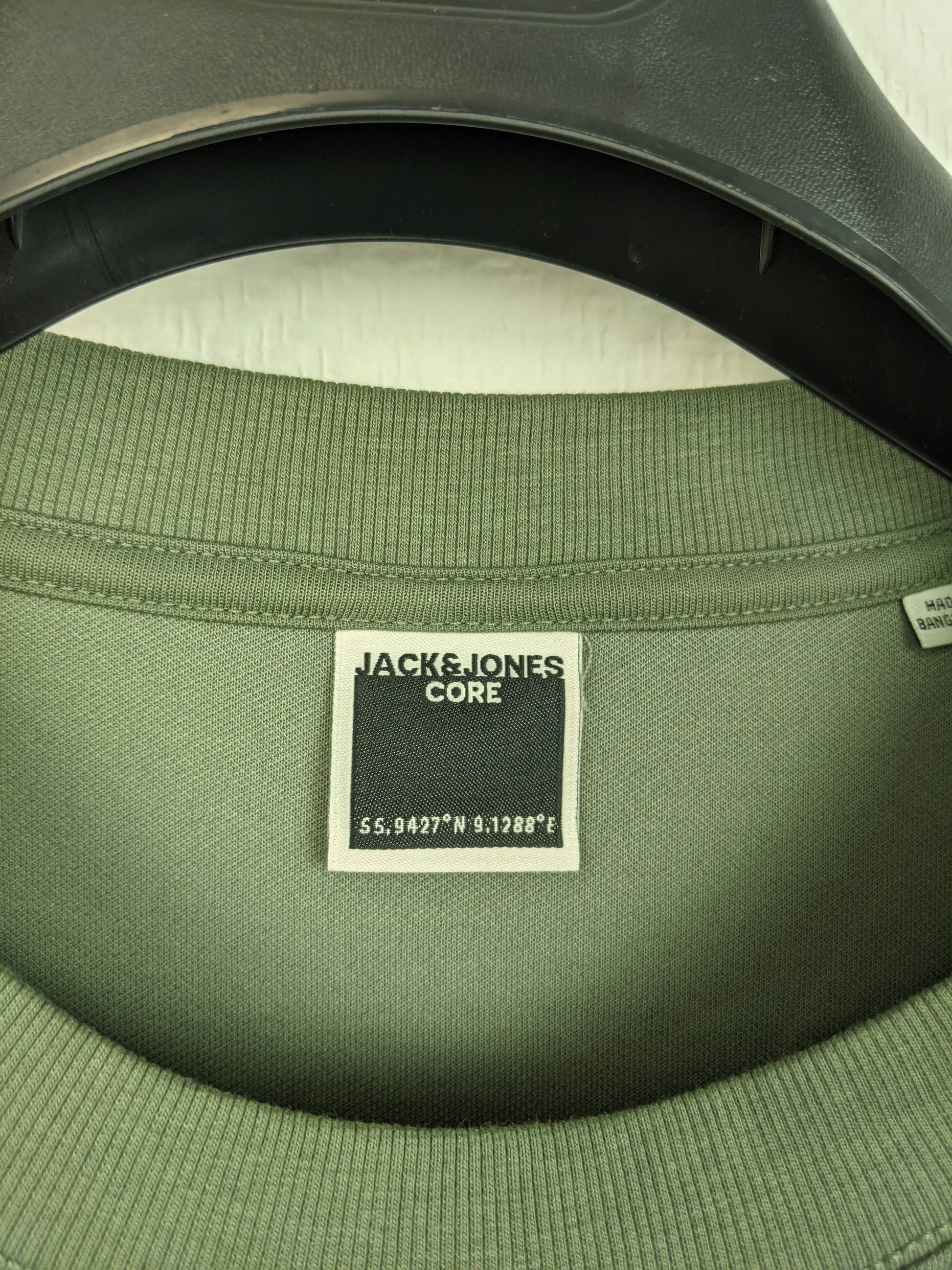 Close-up of Jack & Jones Core label