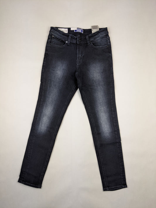 Front view of black skinny jeans