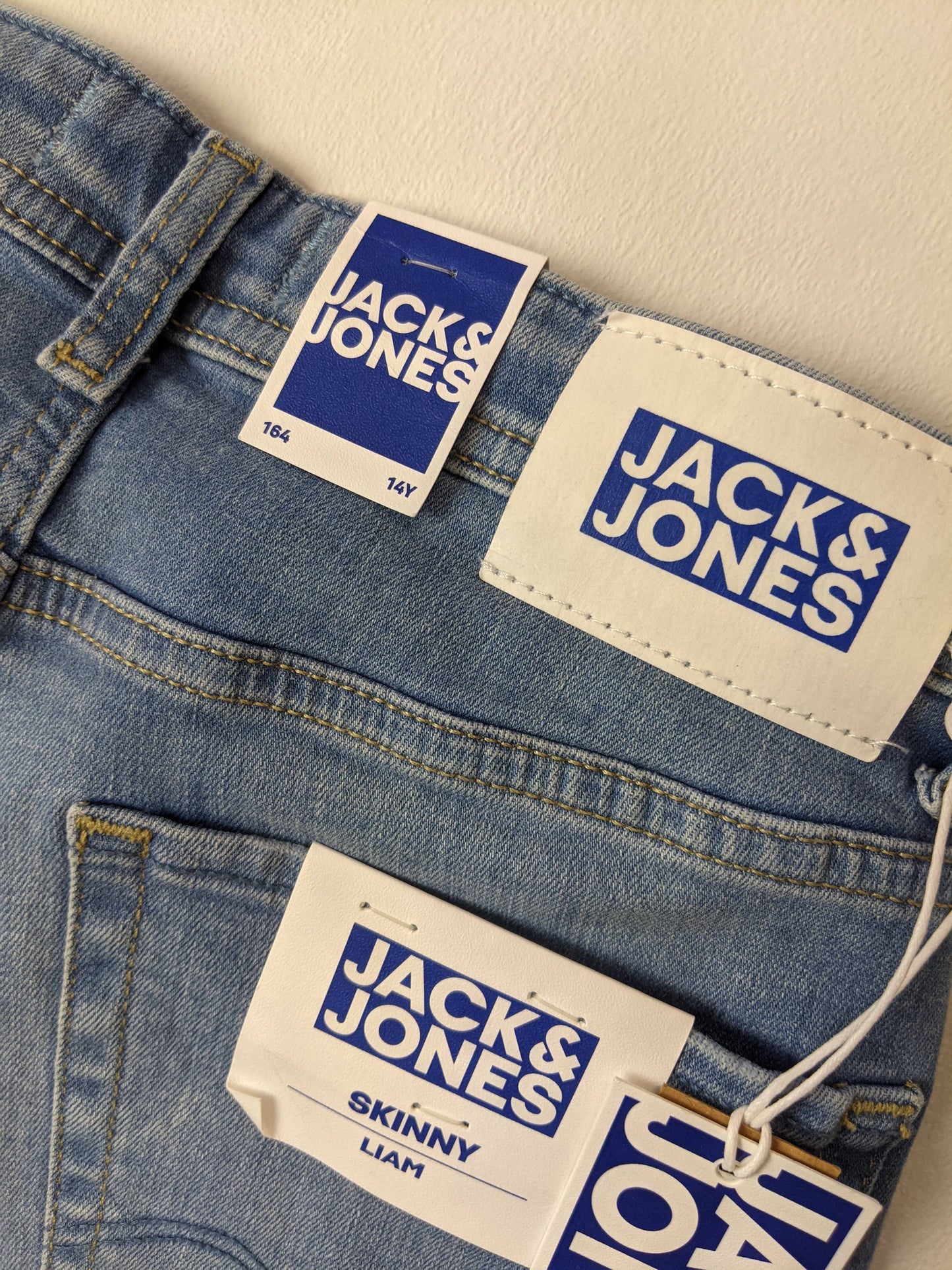 Close-up of Jack & Jones Liam Jeans label