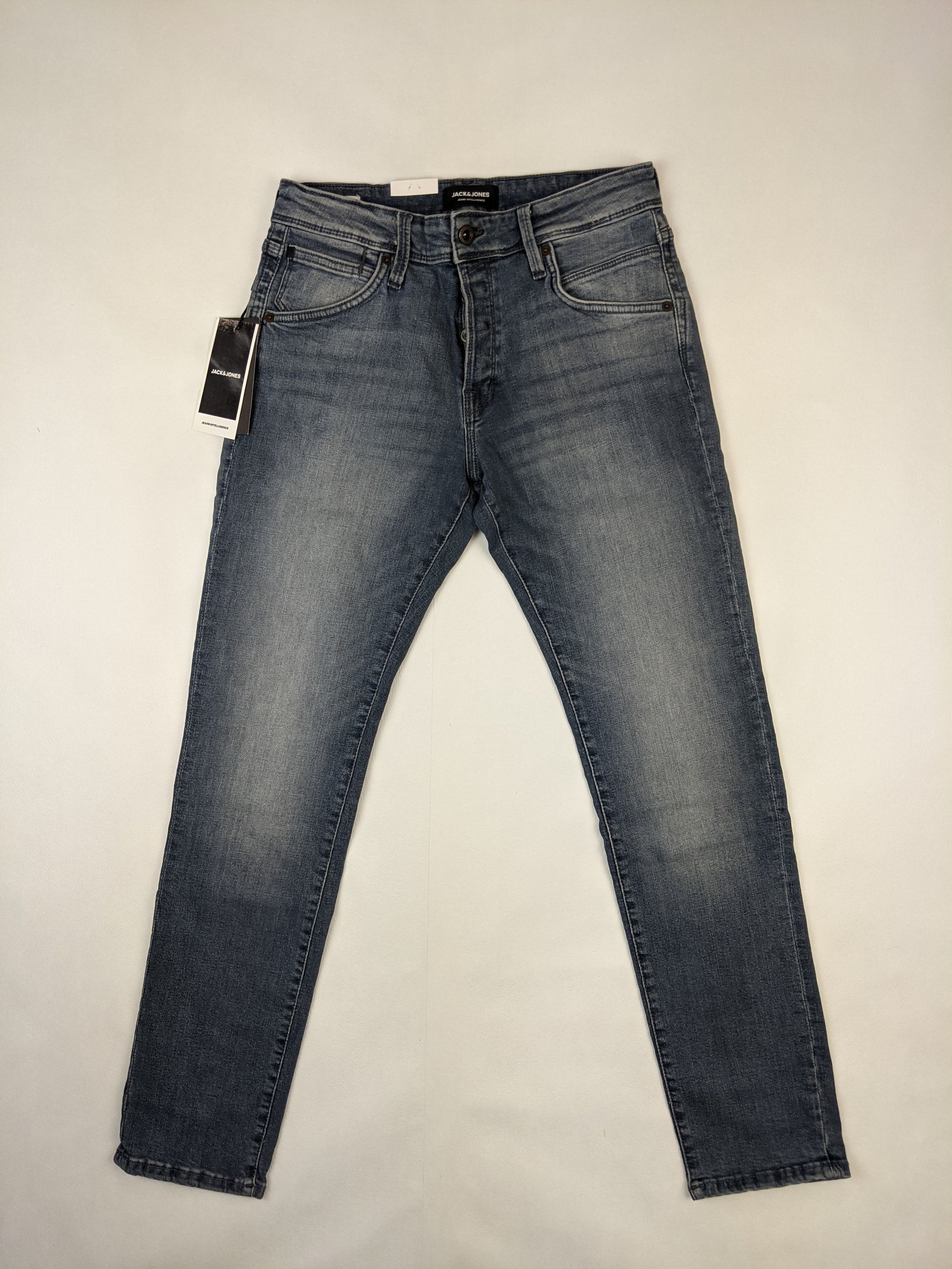 Front view of Jack & Jones Glenn Slim Fit Blue Jeans
