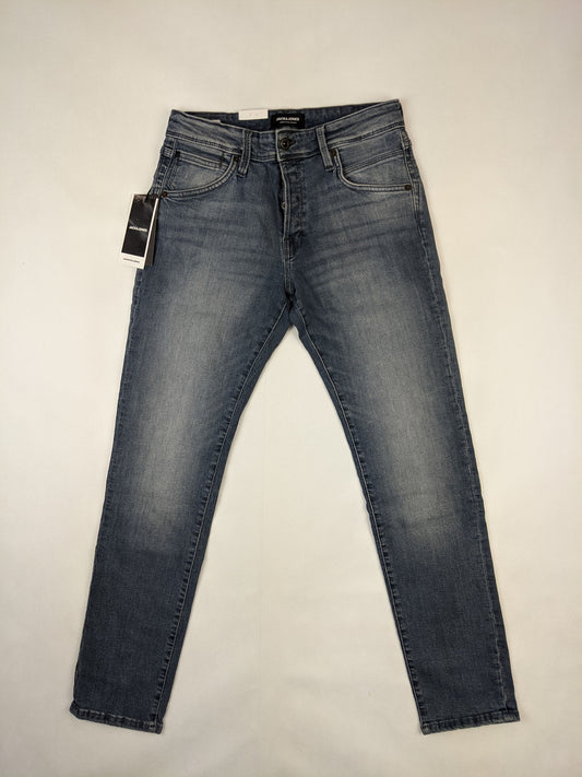 Front view of Jack & Jones Glenn Slim Fit Blue Jeans