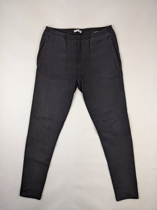Front view of black jogger pants