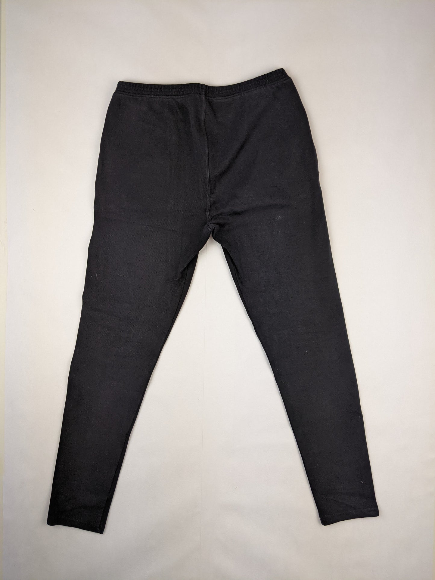 Back view of black jogger pants