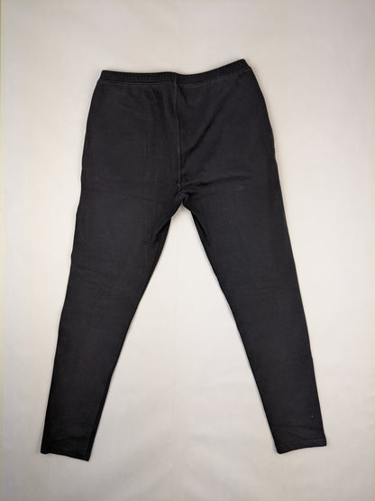 Back view of black jogger pants