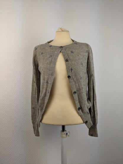 Front of Bellerose wool alpaca blend cardigan