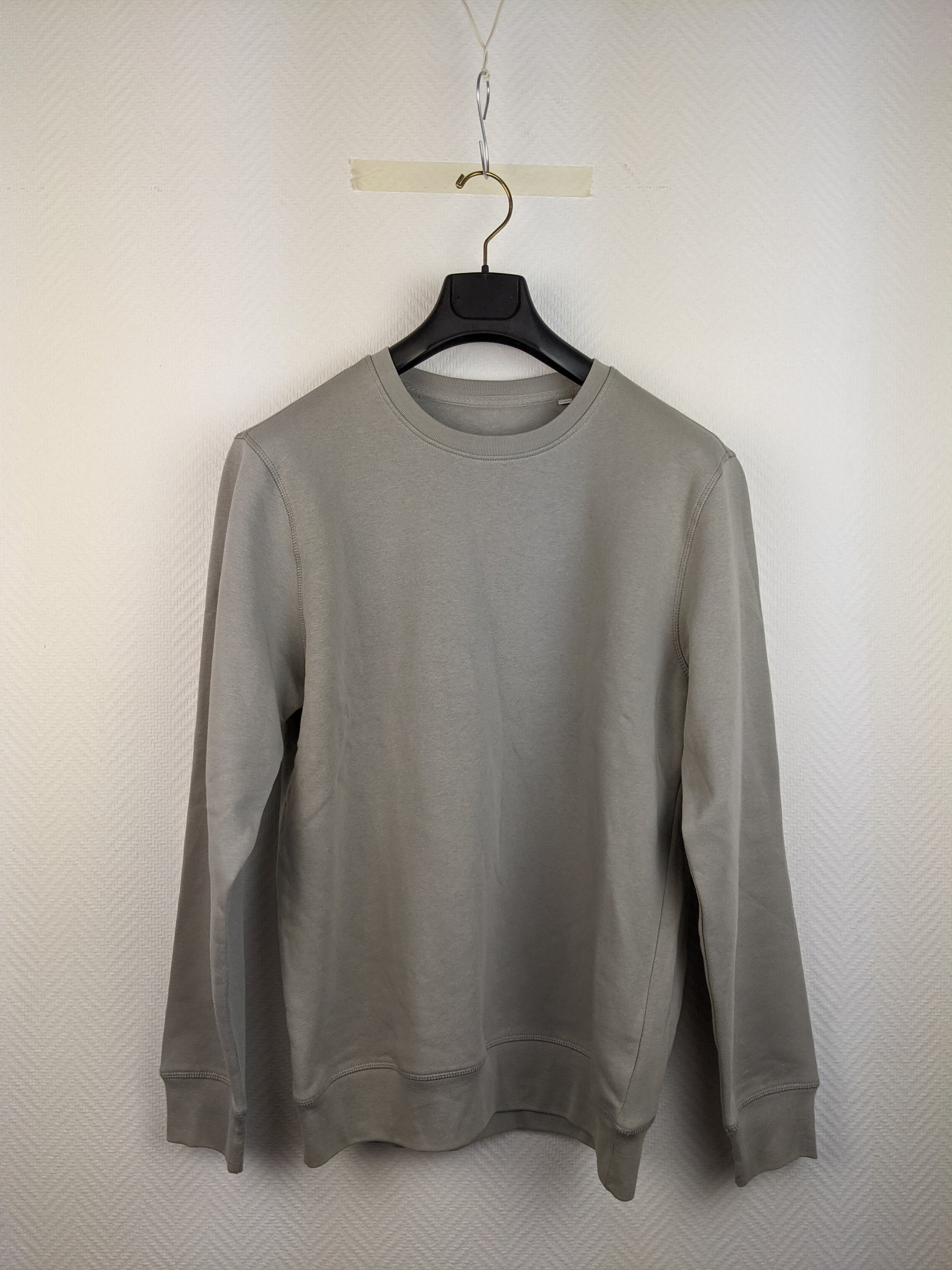 Front view of grey Stanley/Stella sweatshirt