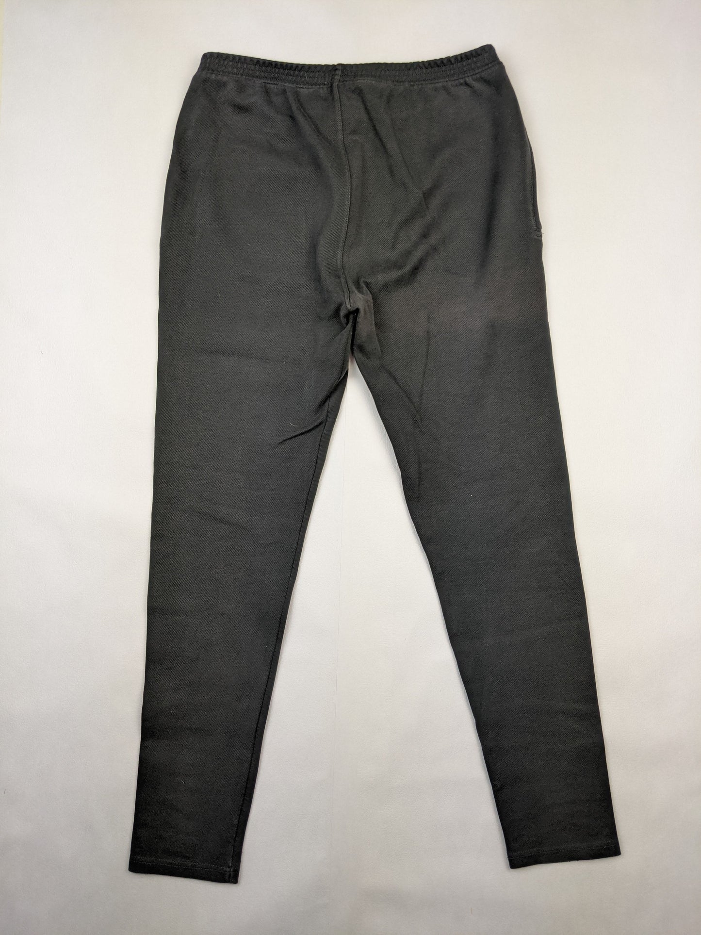 Back view of black jogger pants