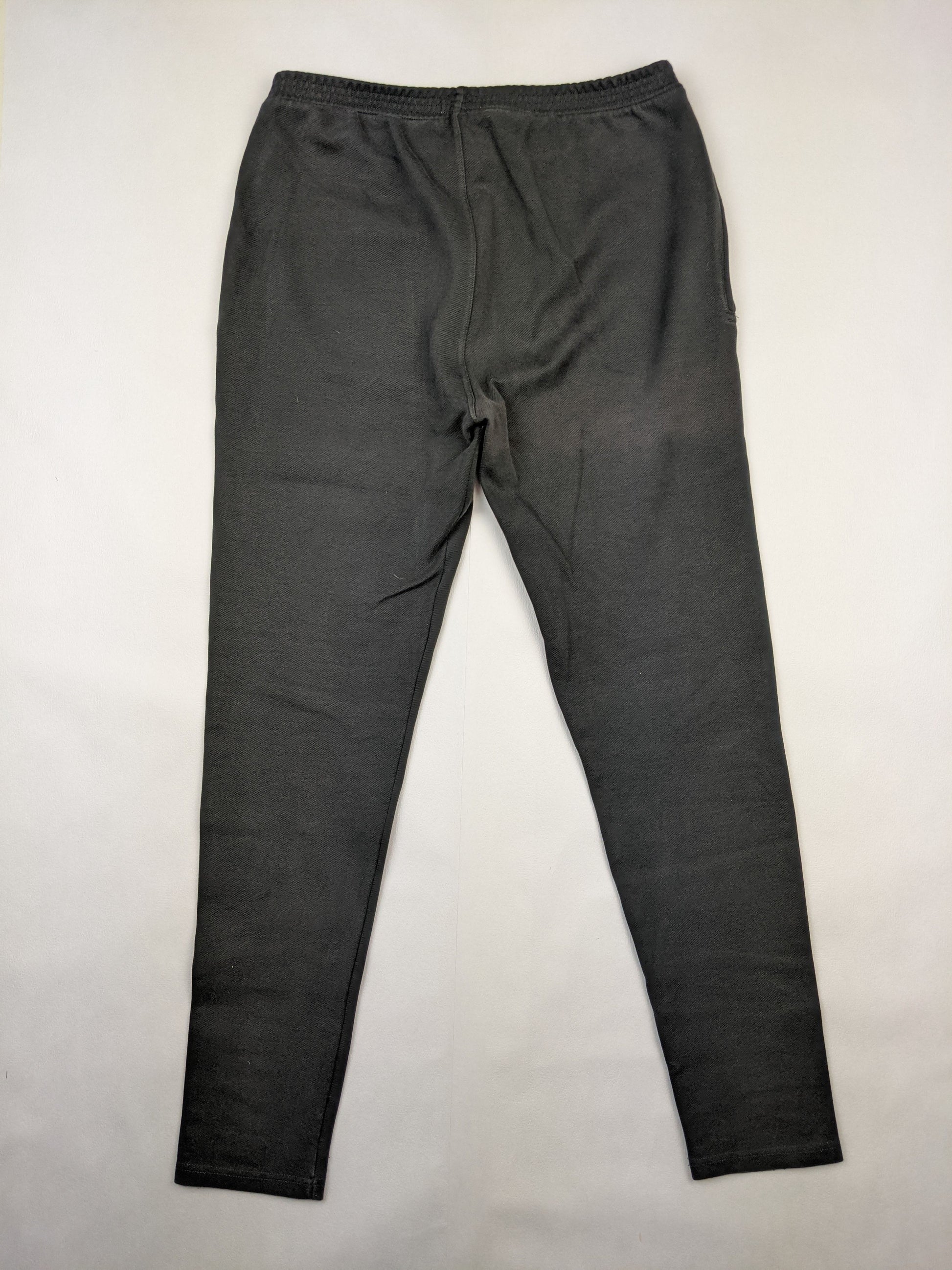 Back view of black jogger pants