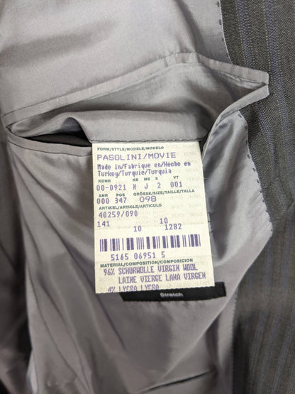 Material tag showing 96% Virgin Wool