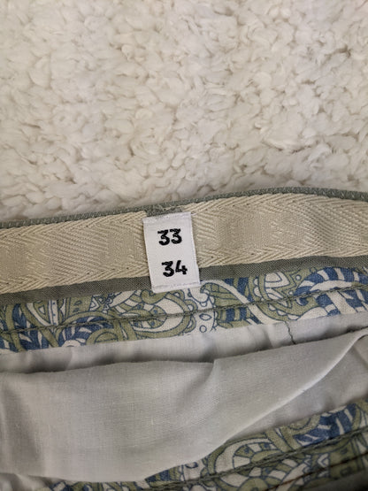 Size tag showing 33/34