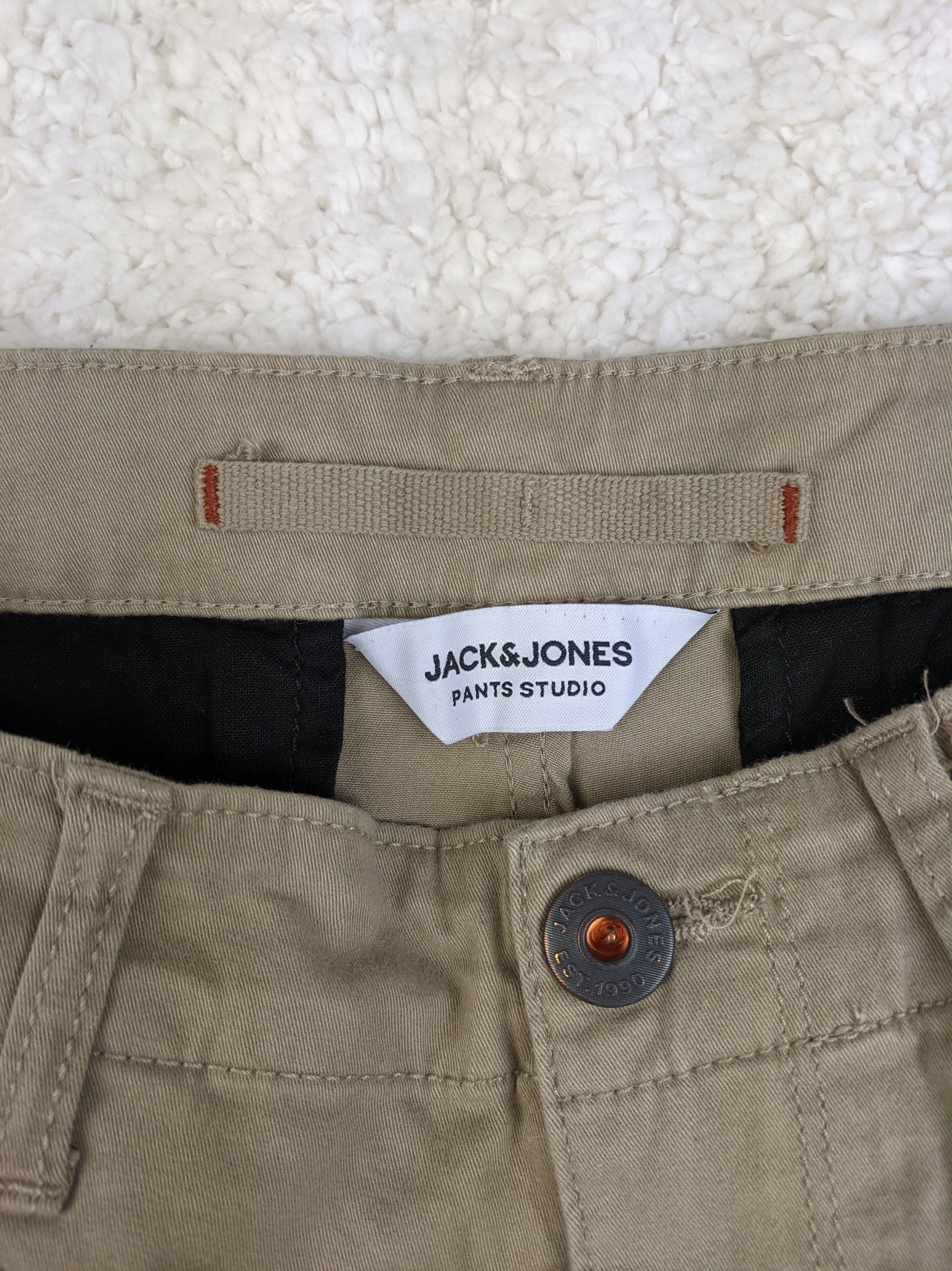 Close-up of Jack & Jones brand label