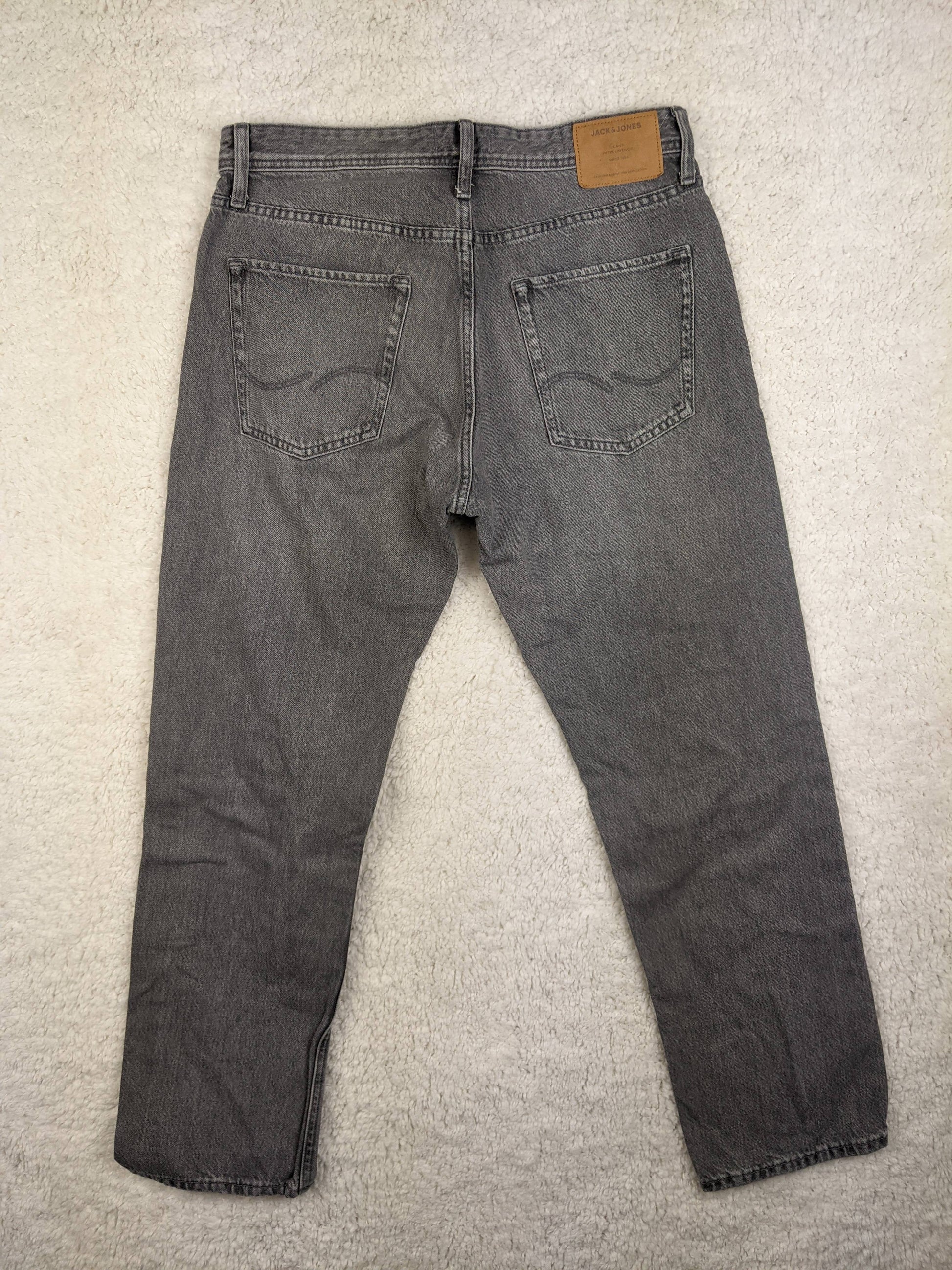 Back view of Jack & Jones grey jeans