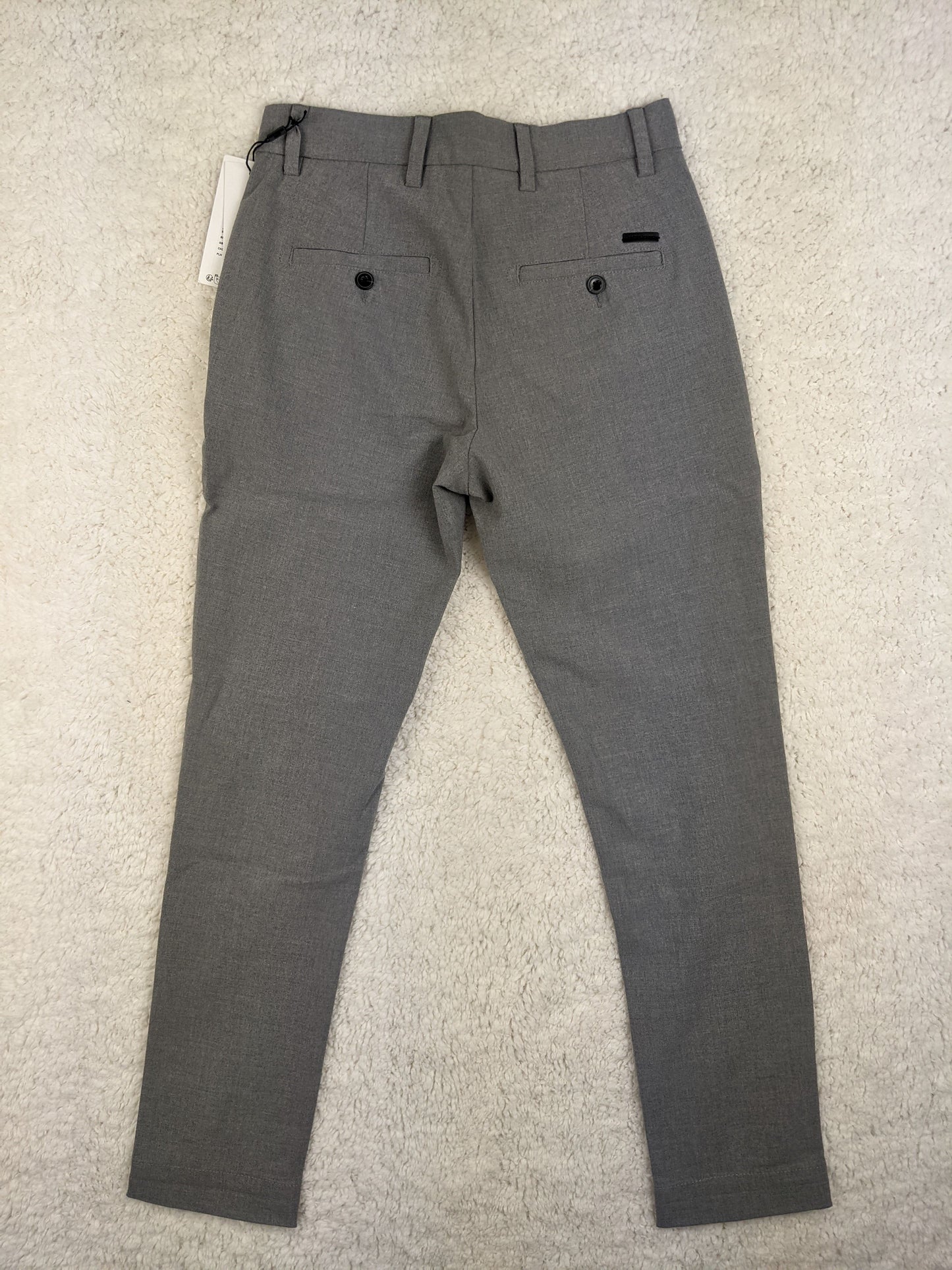Back view of grey Jack & Jones slim fit pants