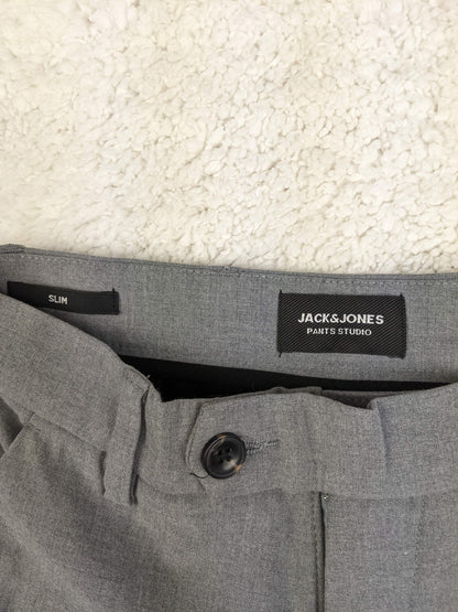 Close-up of Jack & Jones label on pants