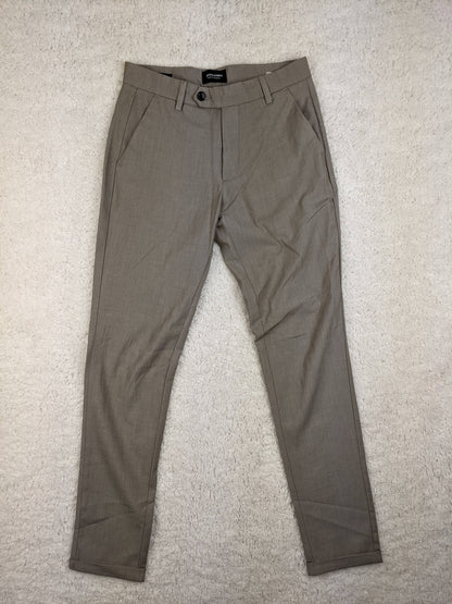 Front view of Jack & Jones grey trousers