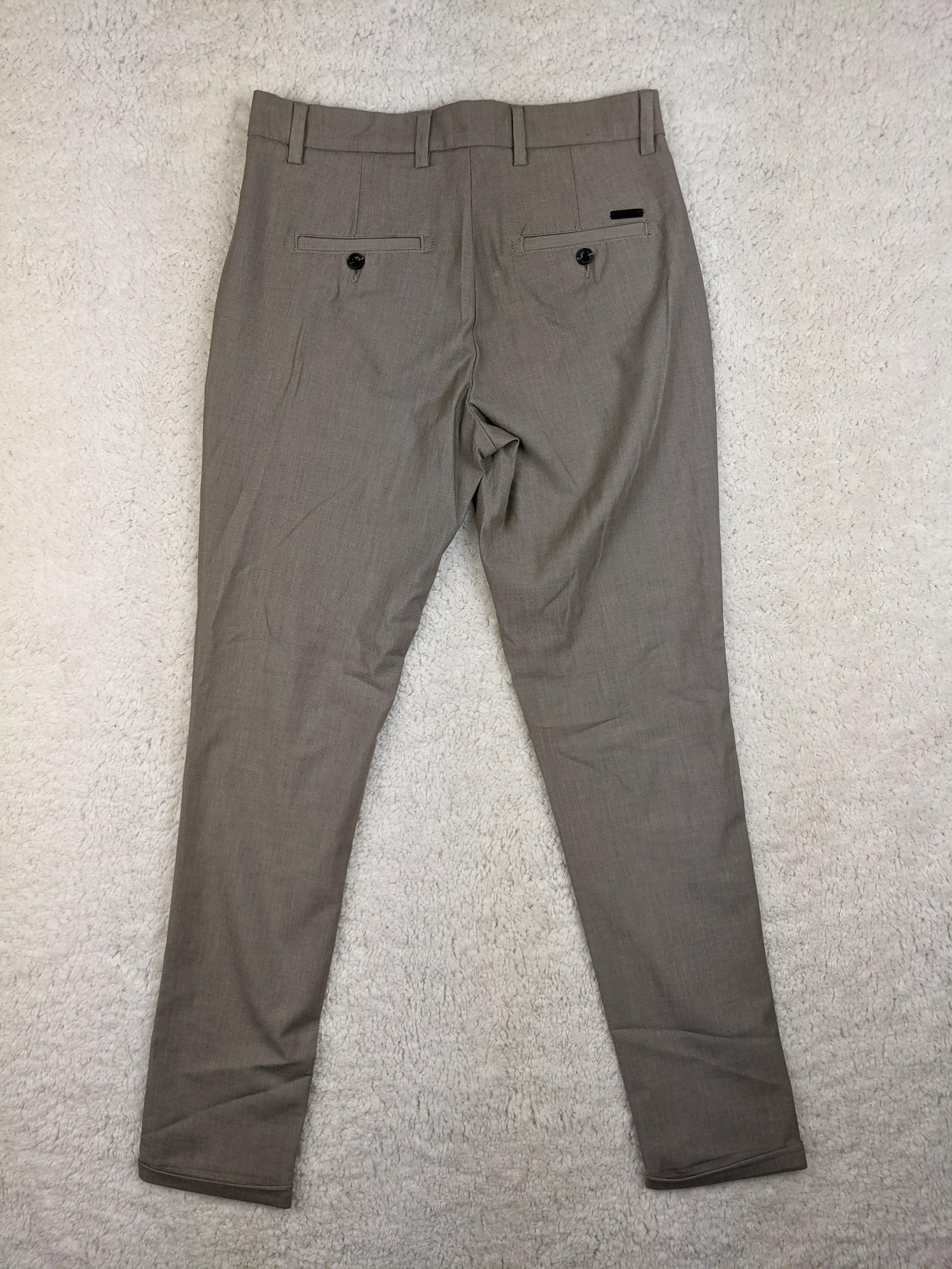 Back view of Jack & Jones grey trousers