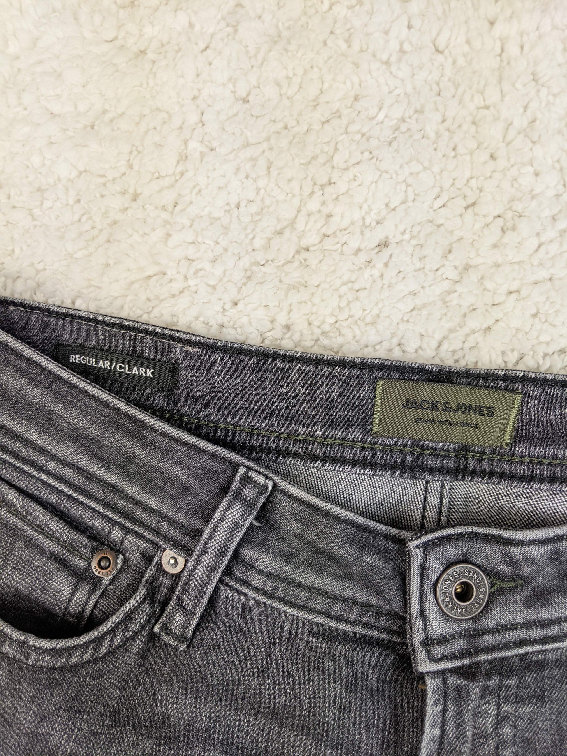 Close-up of Jack & Jones jeans label