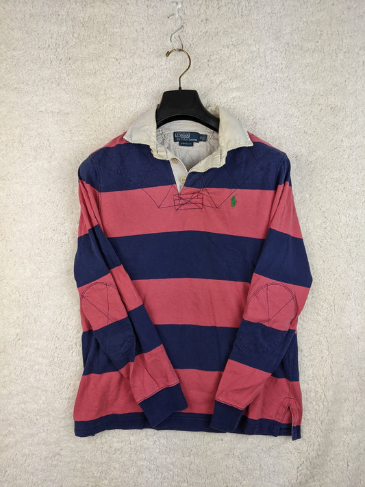 Front view of Ralph Lauren striped rugby shirt