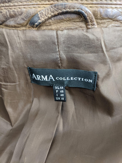 Label showing Arma brand and size