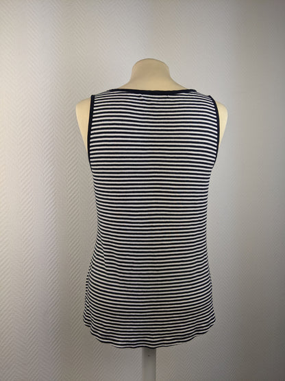 Back view of Banana Republic striped tank top