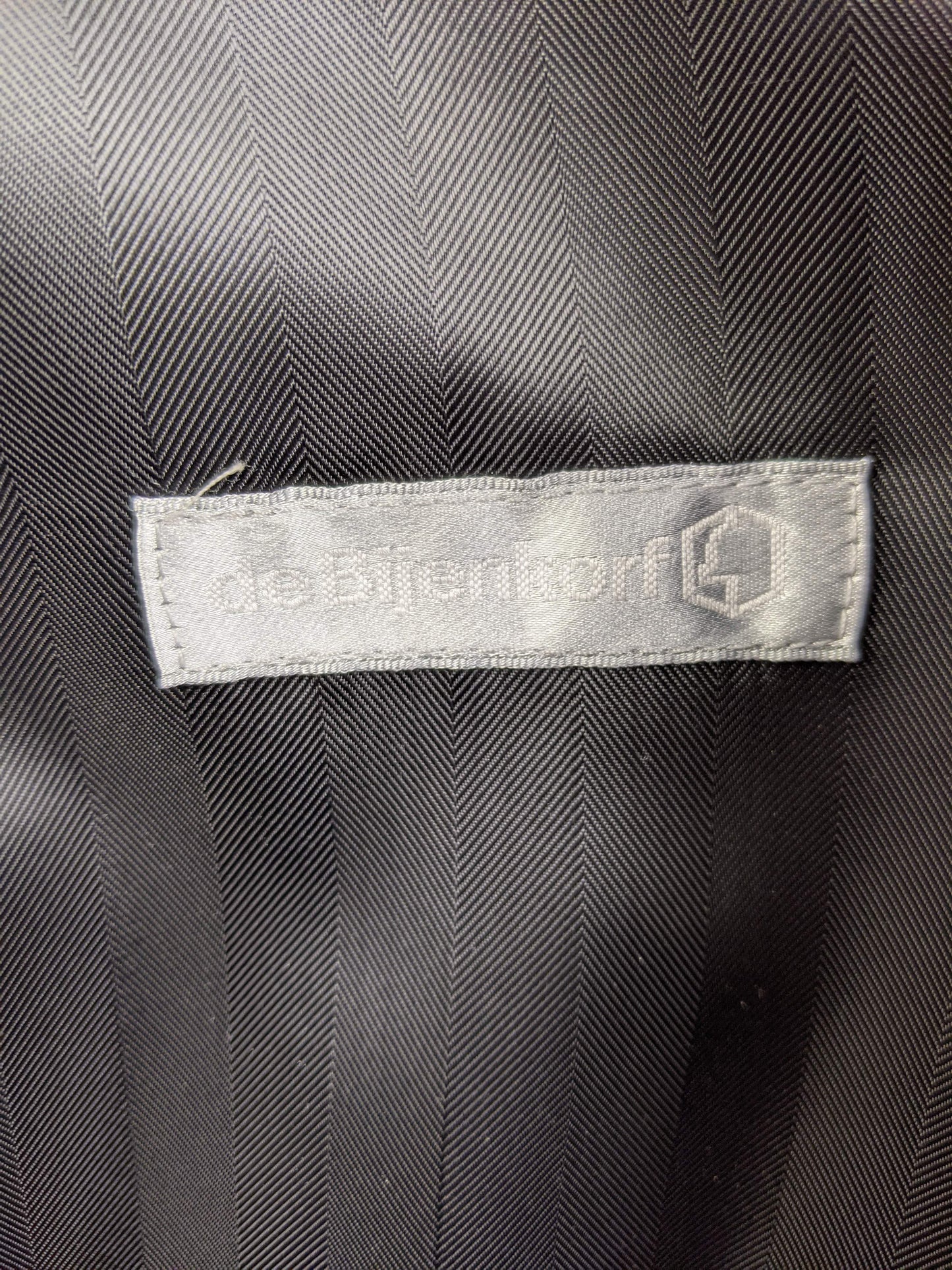de Bijenkorf brand label inside coat