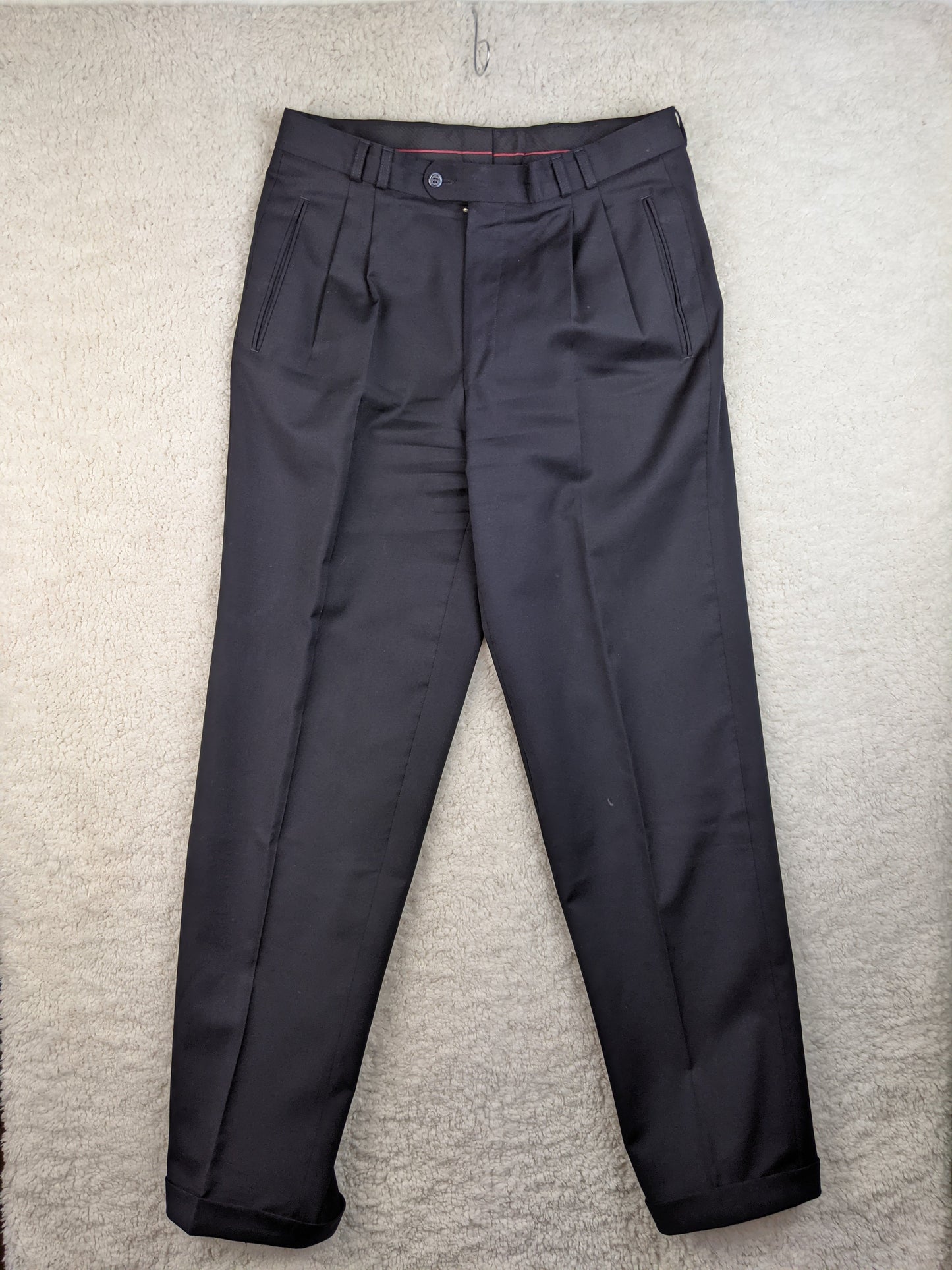 Black formal pants front view