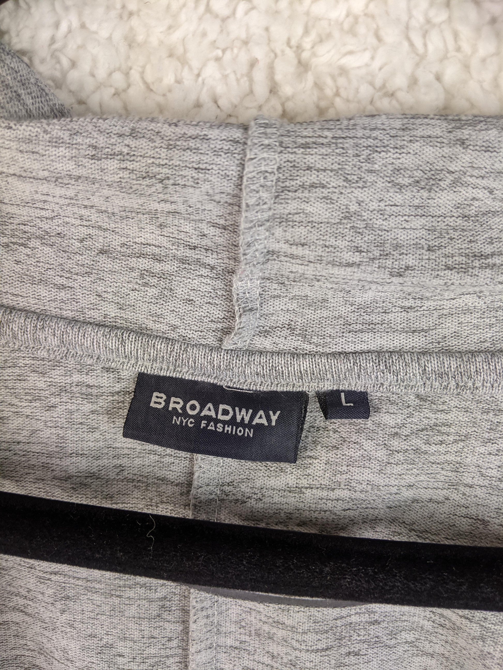 Close-up of Broadway NYC Fashion label