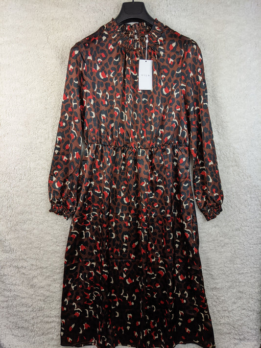 Vila animal print dress front view