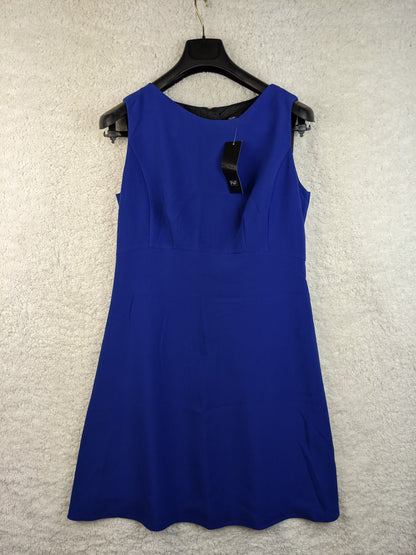 Front view of F&F royal blue sleeveless dress