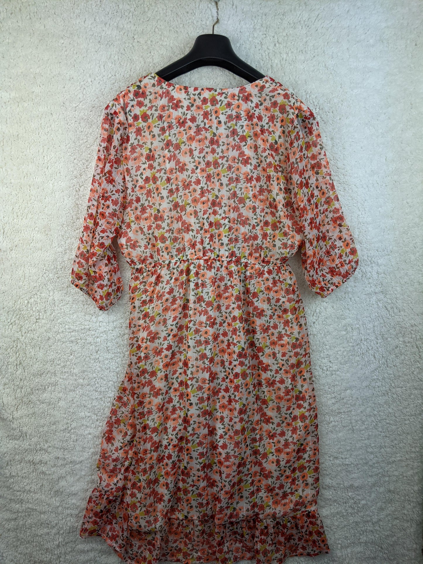 Back view of Zeeman floral print dress