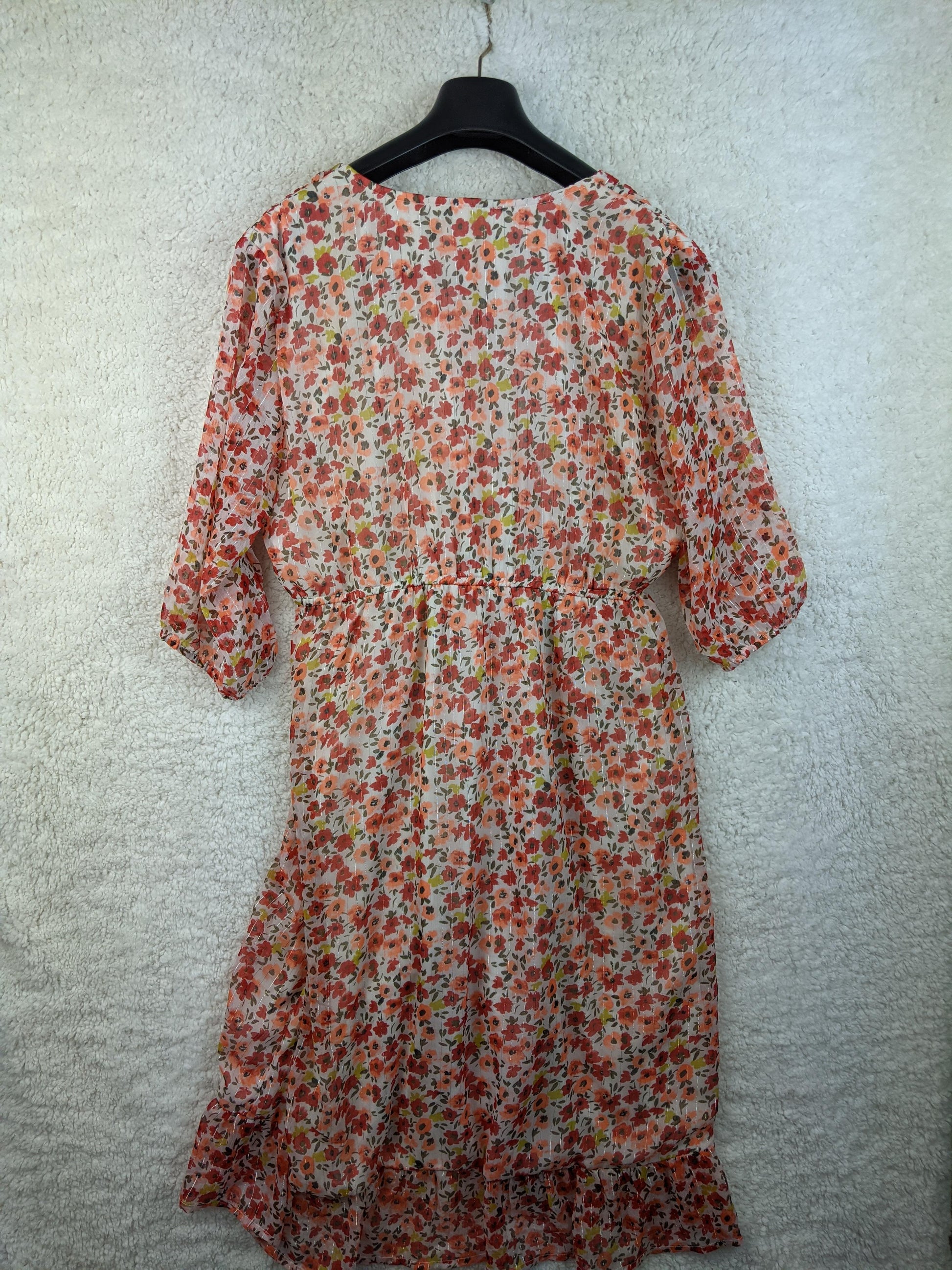 Back view of Zeeman floral print dress