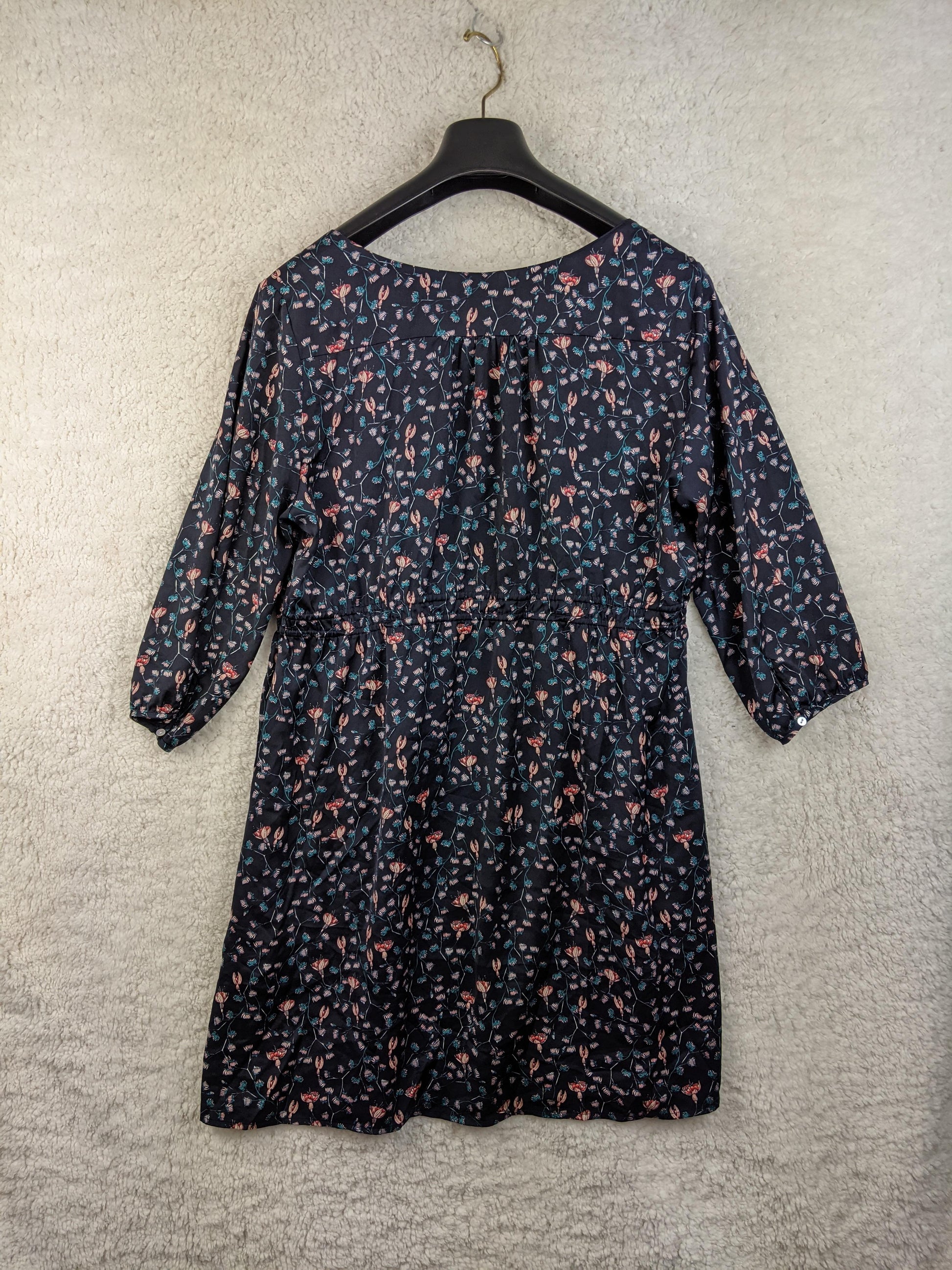 Back view of H&M Mama floral maternity dress