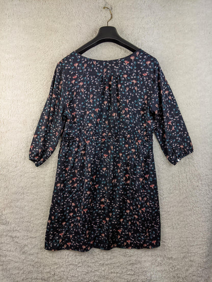 Back view of H&M Mama floral maternity dress