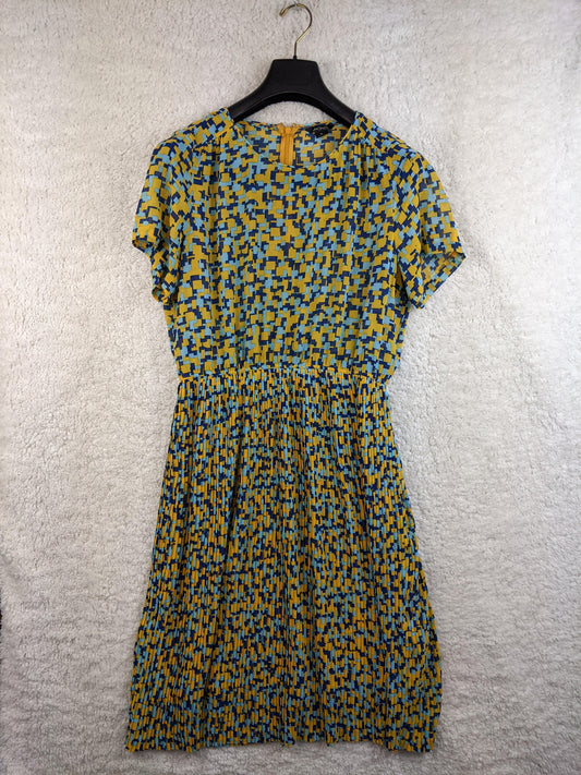 Front view of Monki geometric print dress